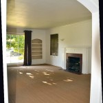 Immediately to the left is the living room.