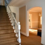 Walking up the stairs..