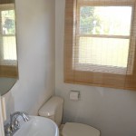 with a sink and toilet.