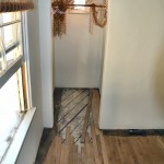 The only large area that had to be replaced was the downstairs bedroom closet due to eraly water damage