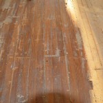 uncovered a beautiful white oak grooved and pegged hardwood
